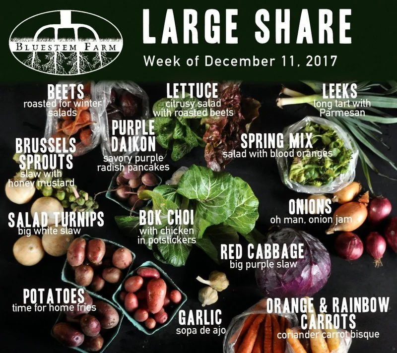 Winter Vegetable Shares: Mid December