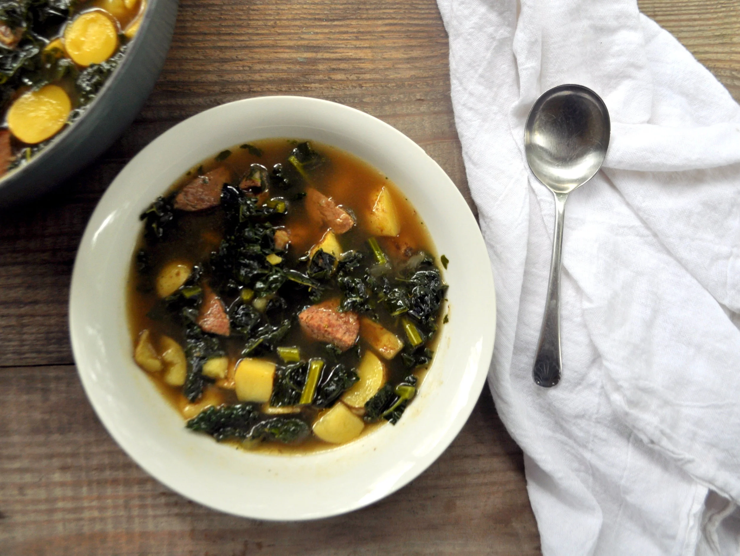 Potato Kale Soup with Pasture-Raised Sausage