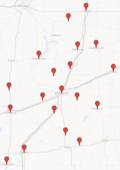 Recent job sites