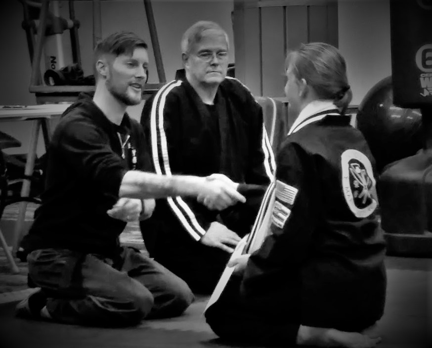 One of our Keiki earning her belt.