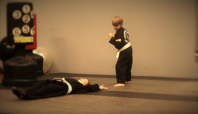 Hood's Martial Arts Academy Keiki (Kid) Practicing Self-Defense