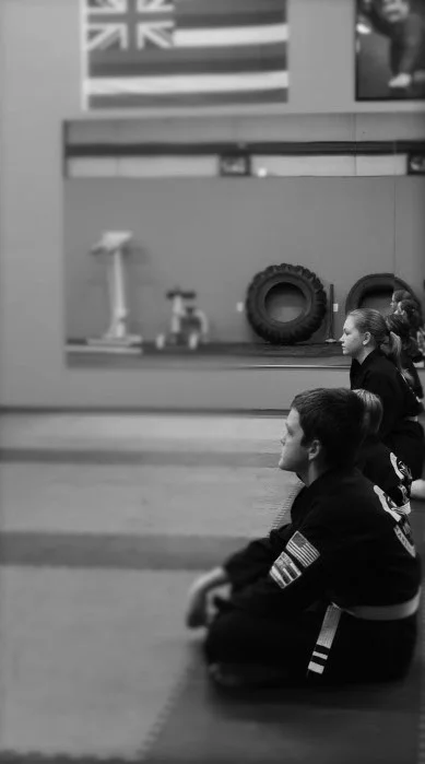 Hood's Martial Arts Keiki (Kids) Mentally Preparing for Belt Promotion