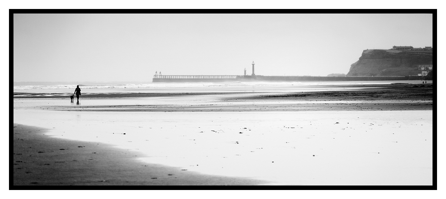 Rainy Day on Whitby Sands