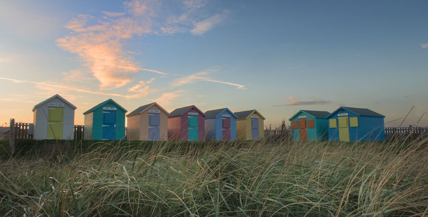 Amble beach huts