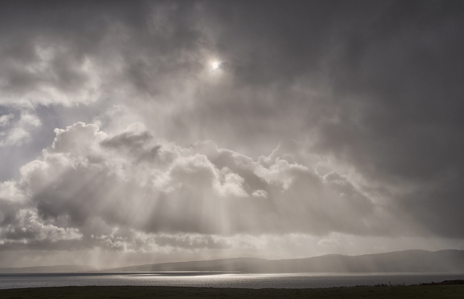 sunbeams over Kintyre