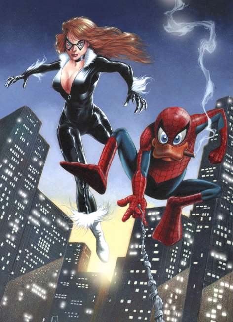 Spider-Howard and Bev-Cat