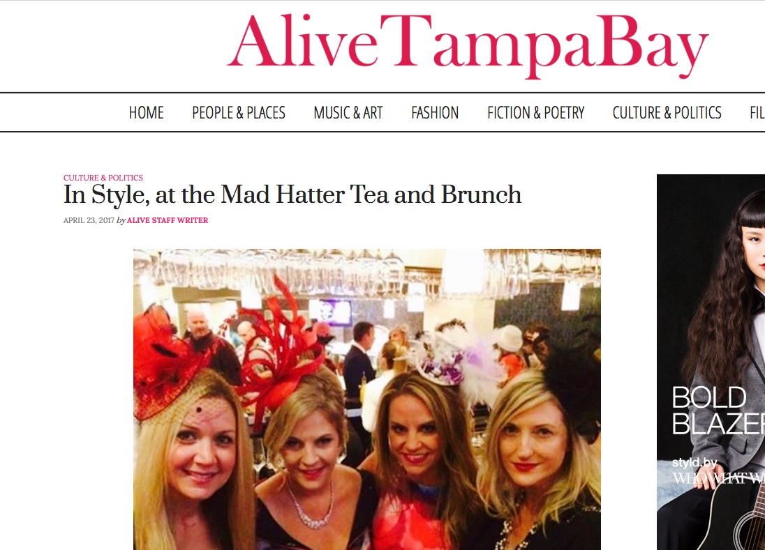 ALIVE TAMPA BAY: In Style, at the Mad Hatter Tea and Brunch