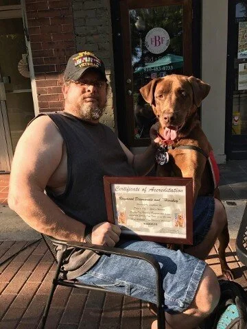 Thank You for Helping Hershey, We are a Team and He is my Battle Buddy