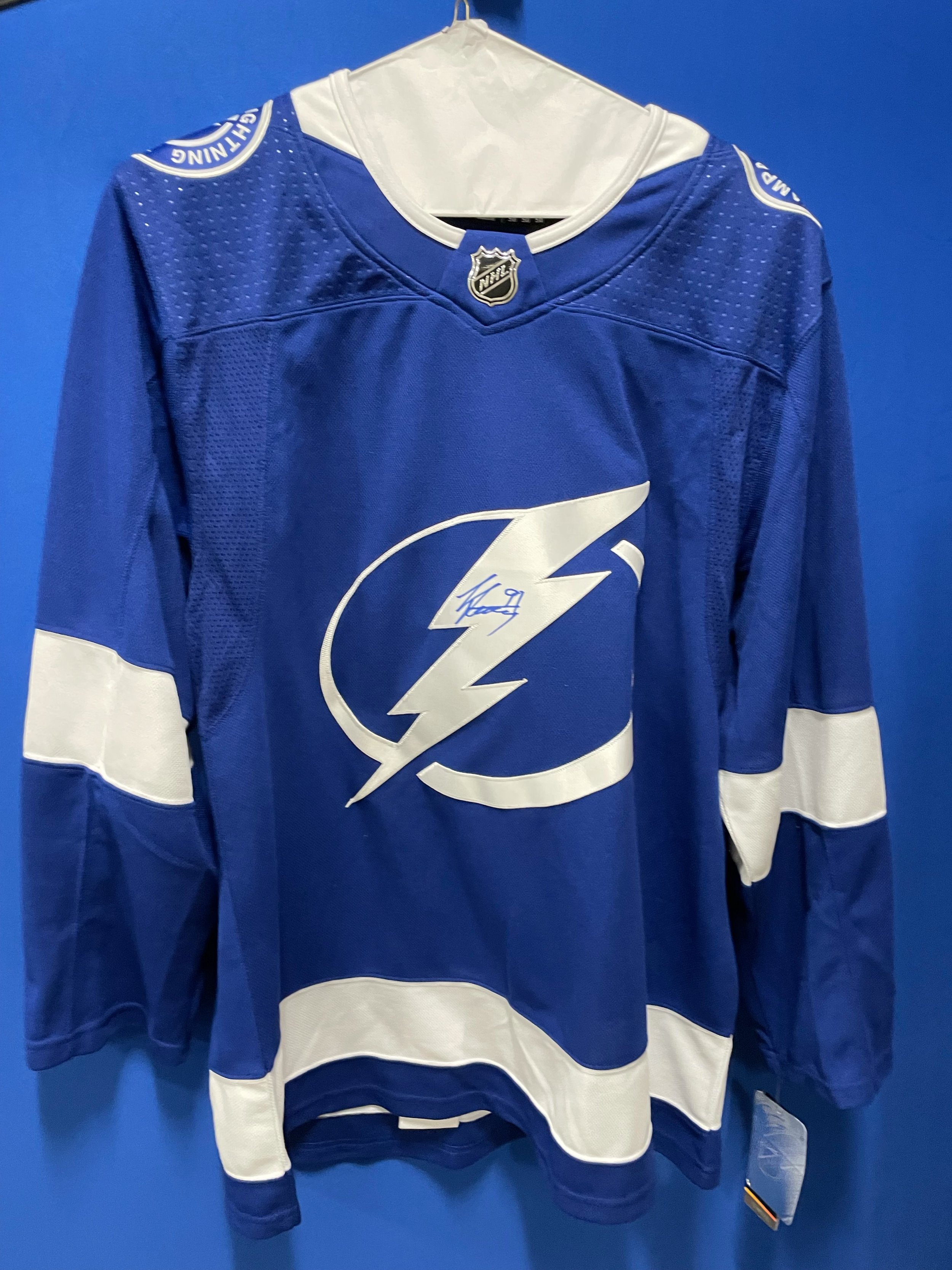 NHL Lightning Jersey Signed by Steven Stamkos — Frankie's Friends