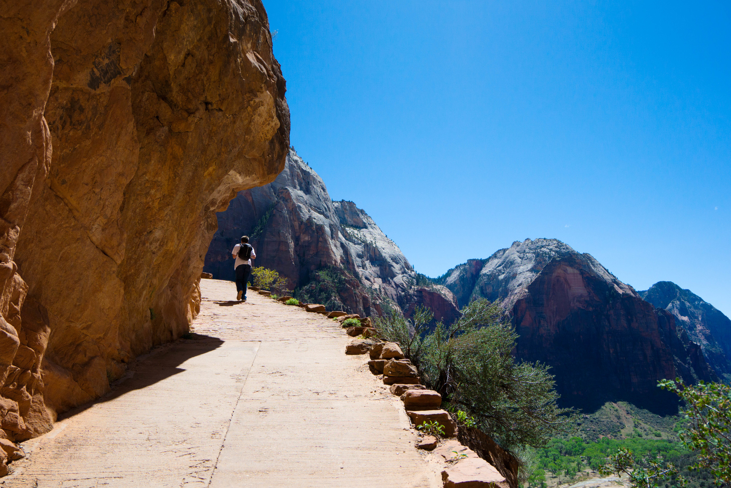 The un-real trail up to Angel's Landing