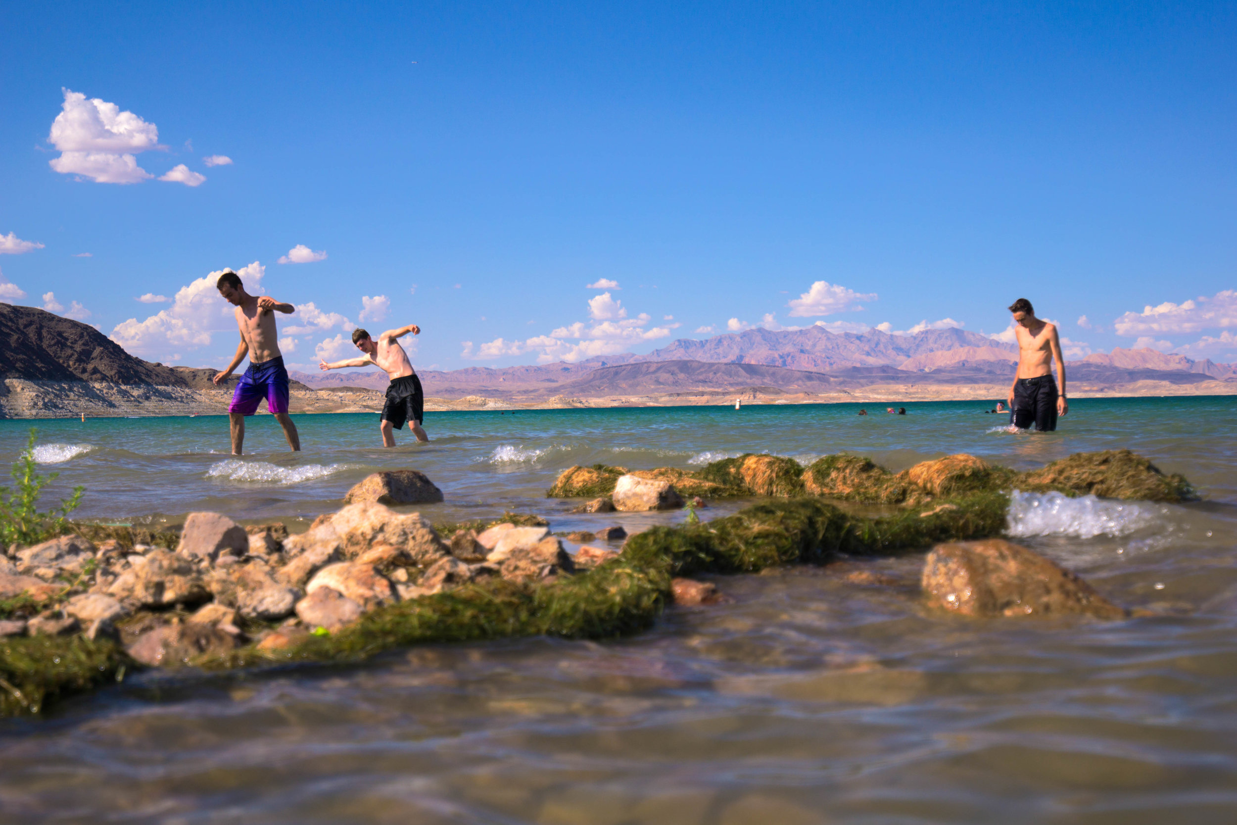 Temperatures rose from 105 to 115; the lake only provided a temporary escape.