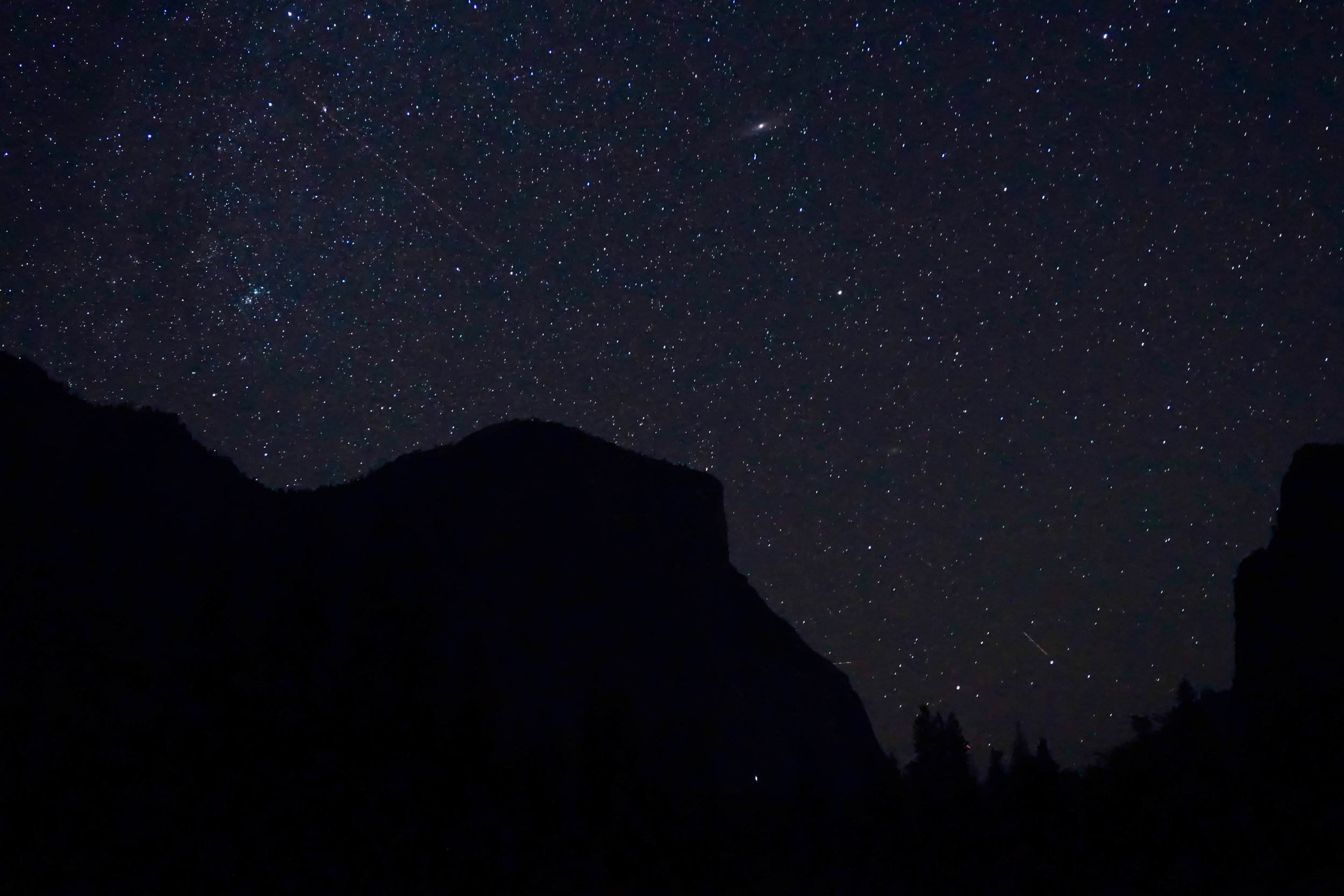 Rising nearly 3,000 feet above the valley floor, El Capitan watches over the Yosemite's sleepy travelers as our misadventure comes to a close.