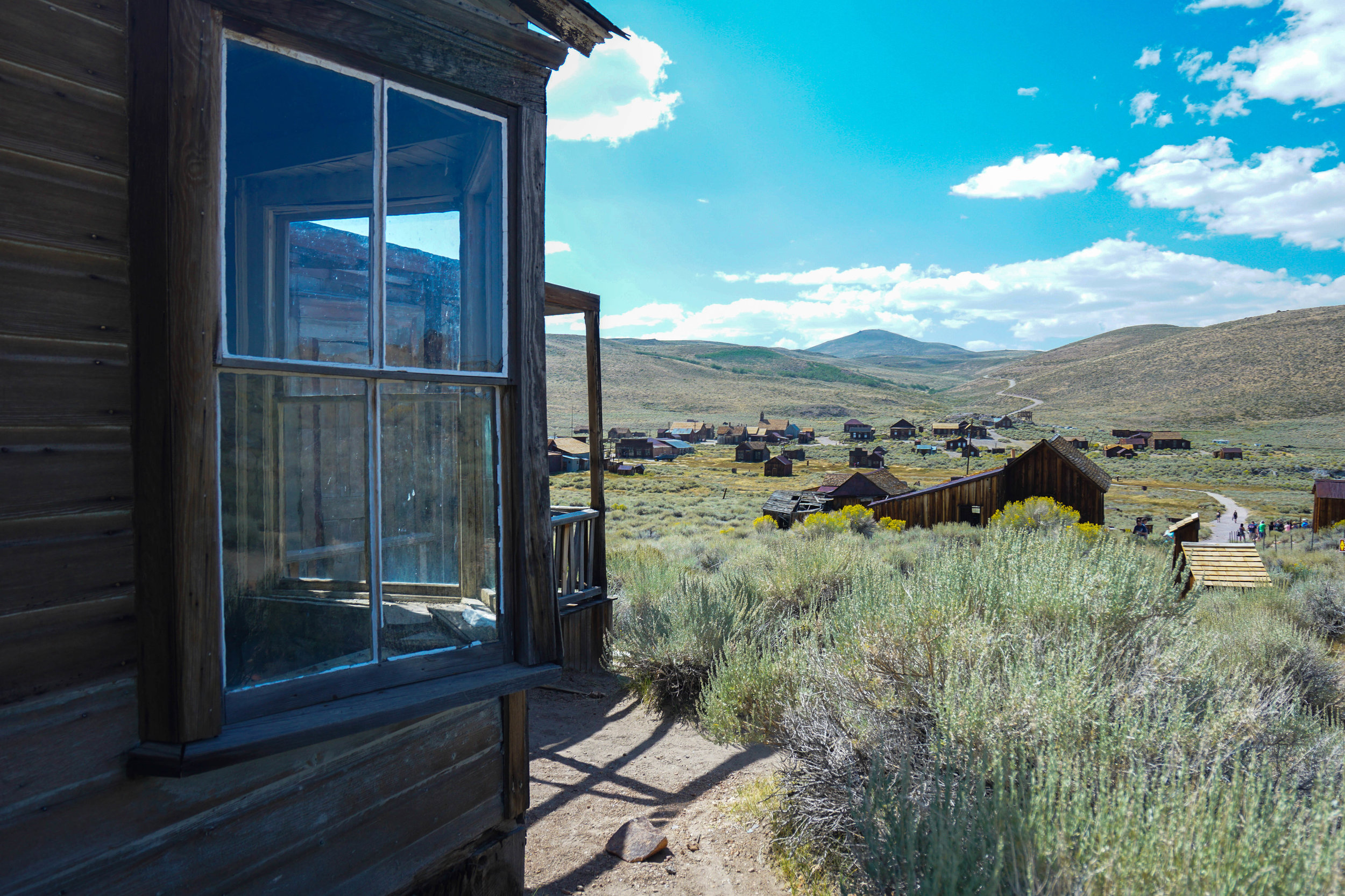 Littered with buildings of the old mining boomtown, Bodie serves as the most well-preserved gold rush town.
