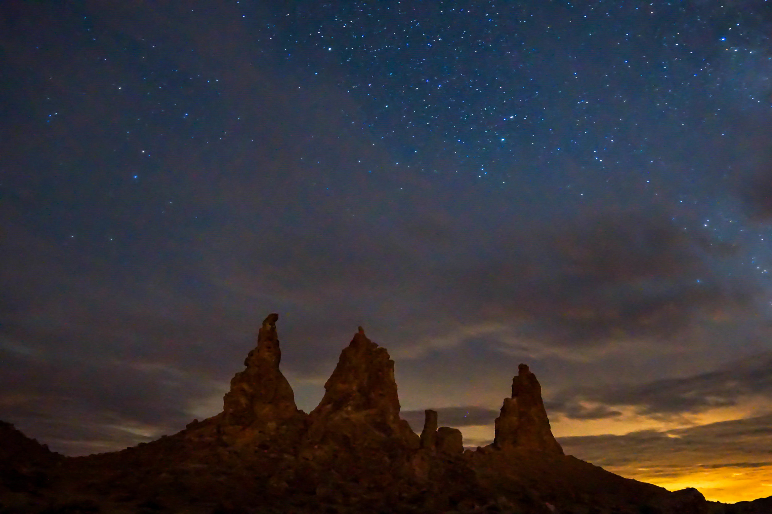 Once the stars come out, the spaced out nature of these spires becomes all the more apparent.