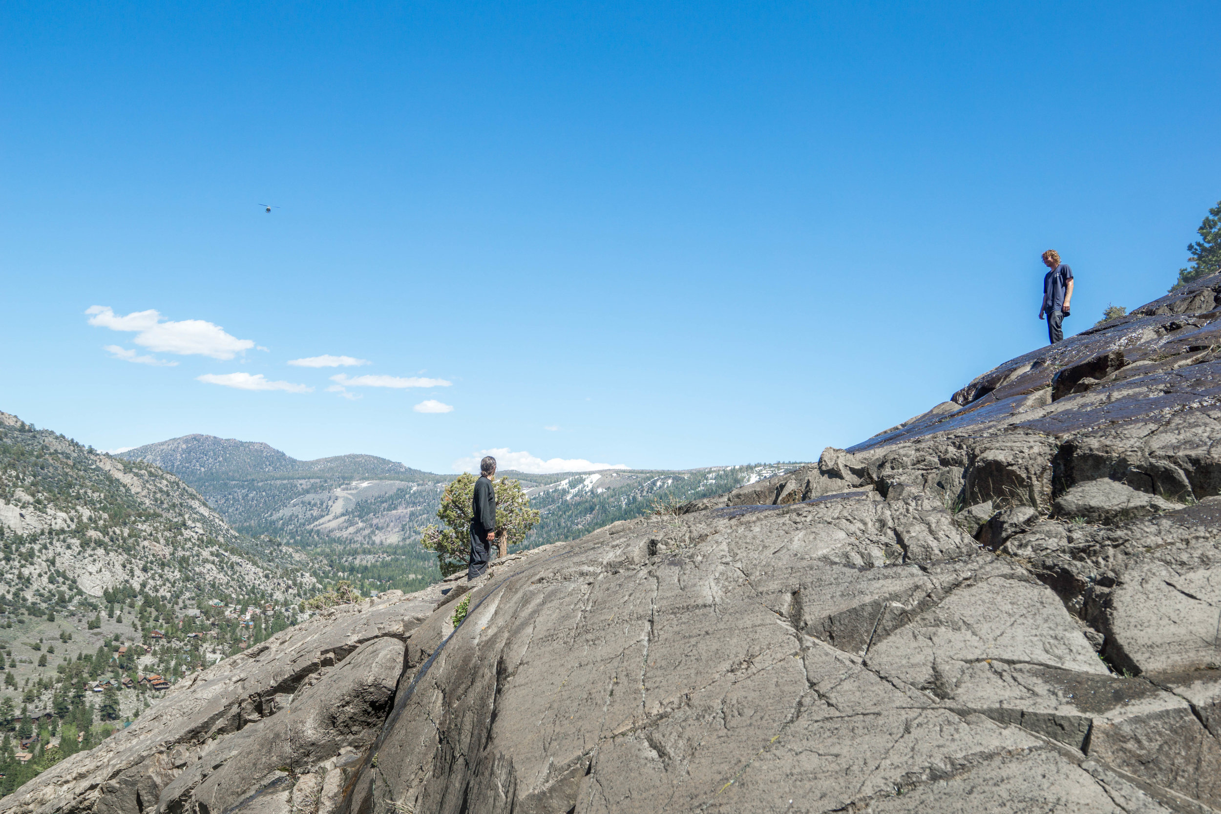 We discover that we can get even closer to the falls, but struggle to find dry patches of granite. When wet, granite is like a slippin' slide.