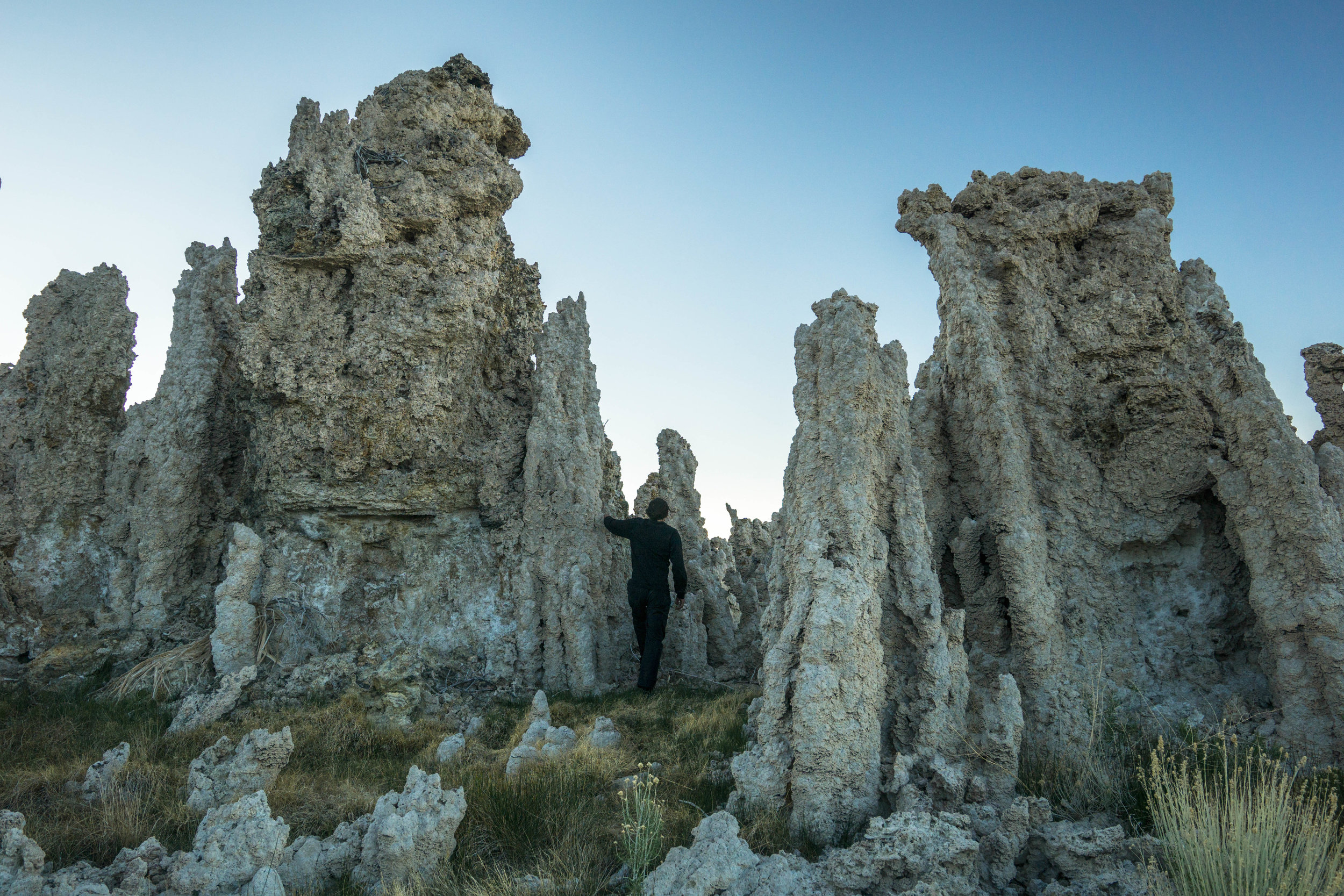 This alien landscape is dotted with tufa towers, formed under water when the lake level was higher.