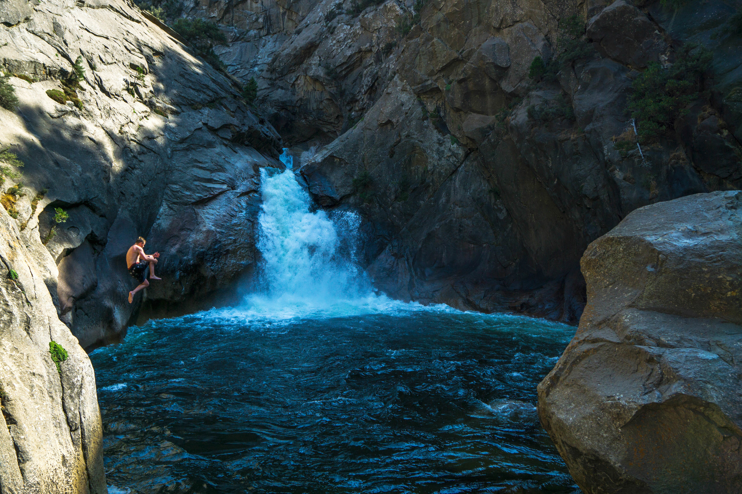 Once again like kid's at a waterpark, we lose ourselves in this mountainous paradise.