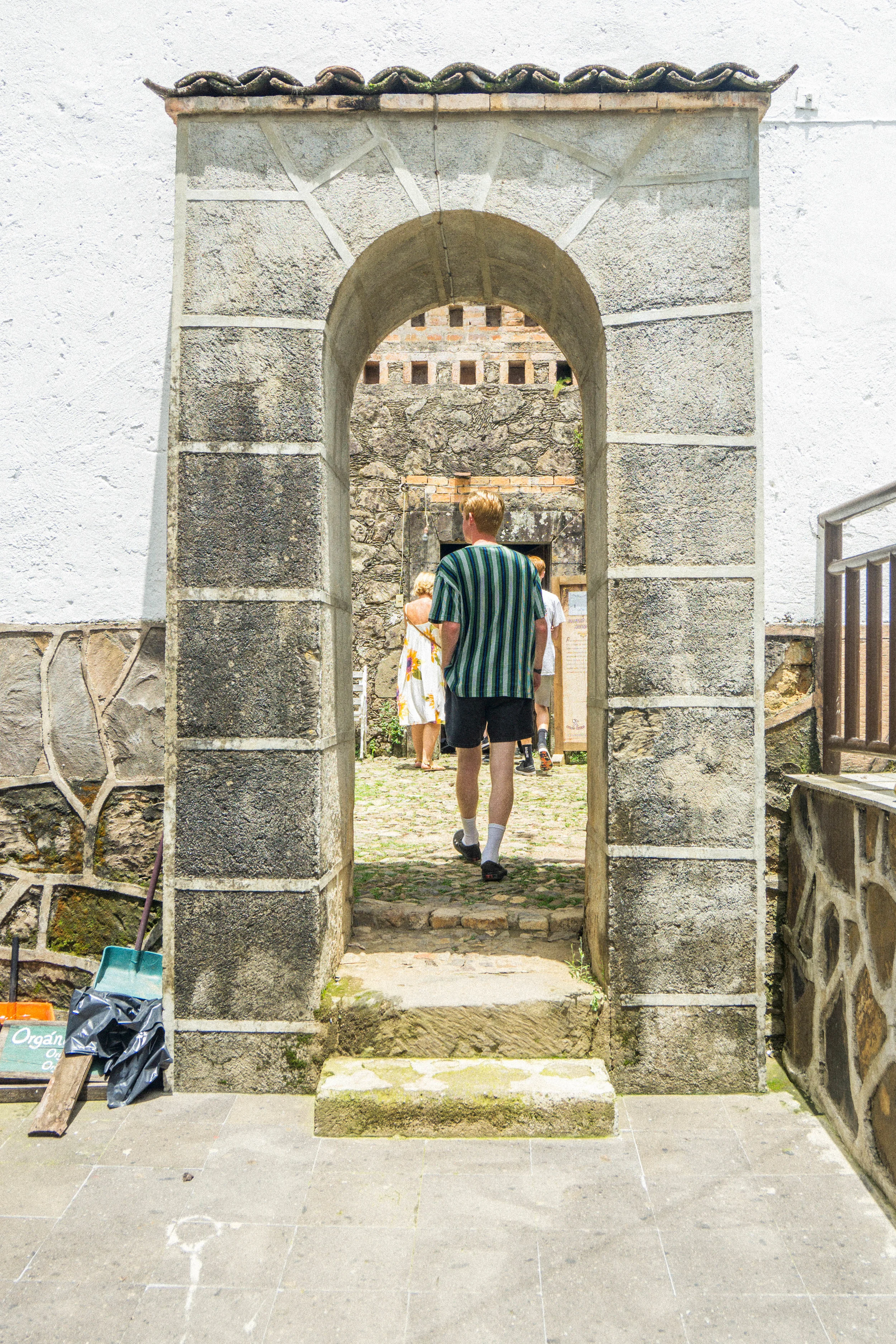 The beautiful architecture only furthered the feeling of being dropped in the past.