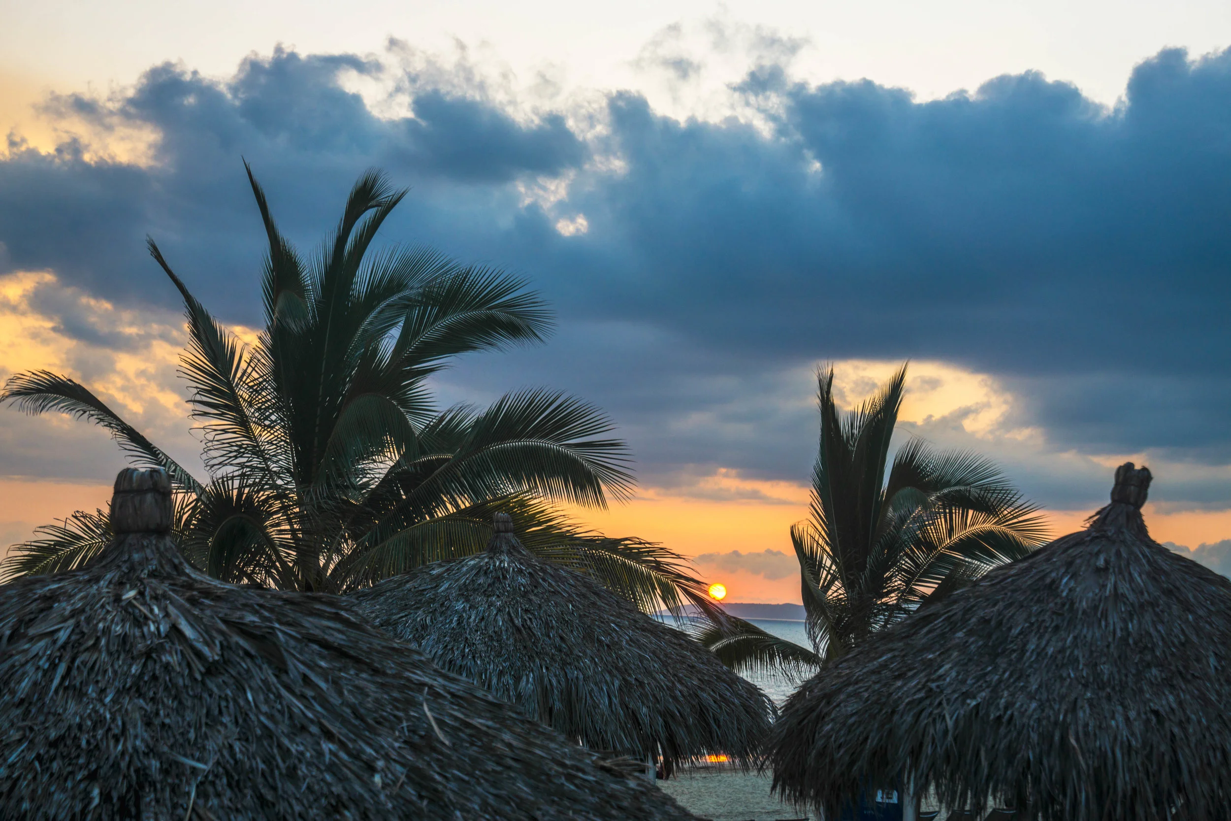 We arrived back at the hotel just in time to eat dinner amid the sunset before the thunderstorm crept down from the mountains.