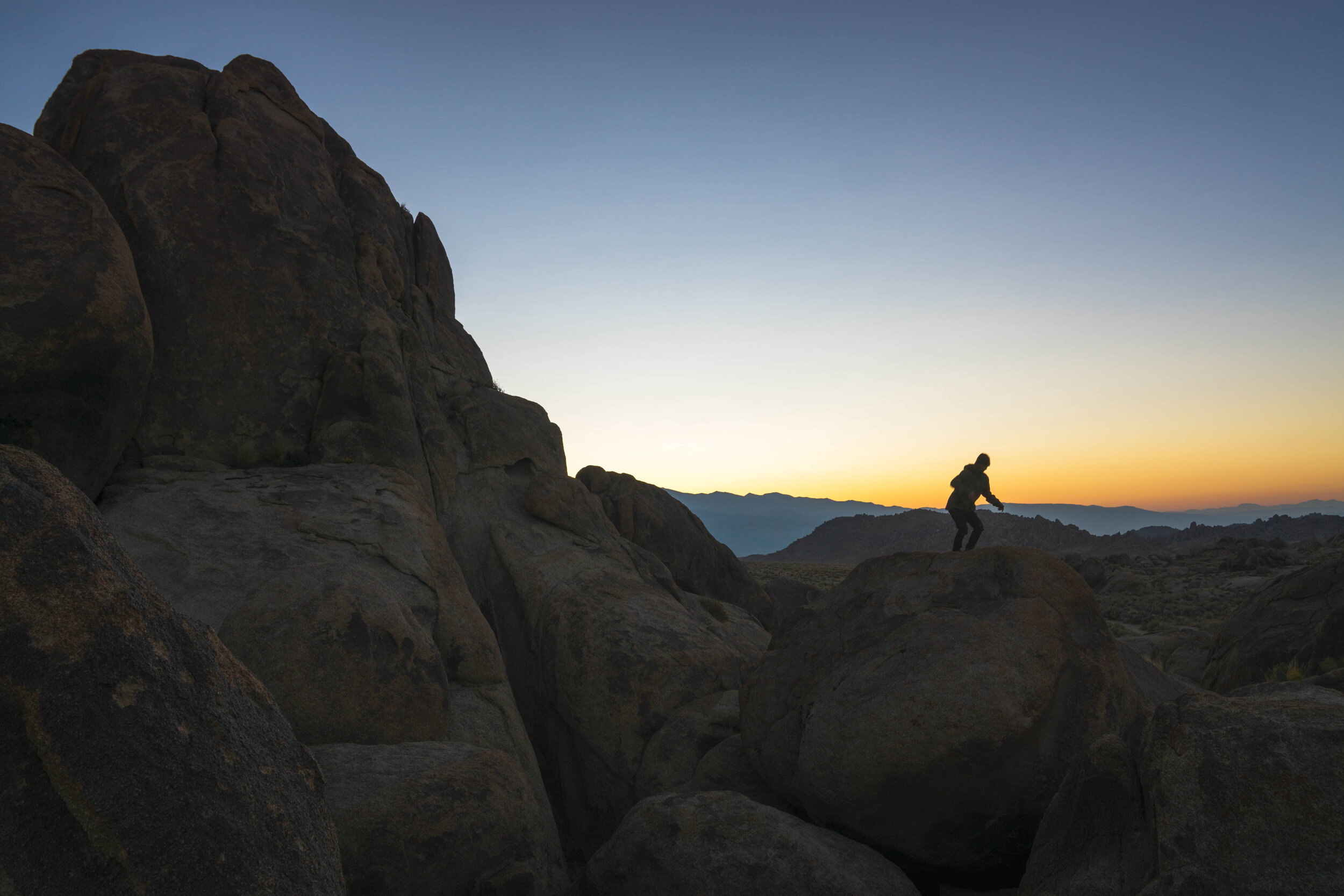 Sunrise always start as a dim endeavor with usually only a thin band of color if there aren't any clouds.