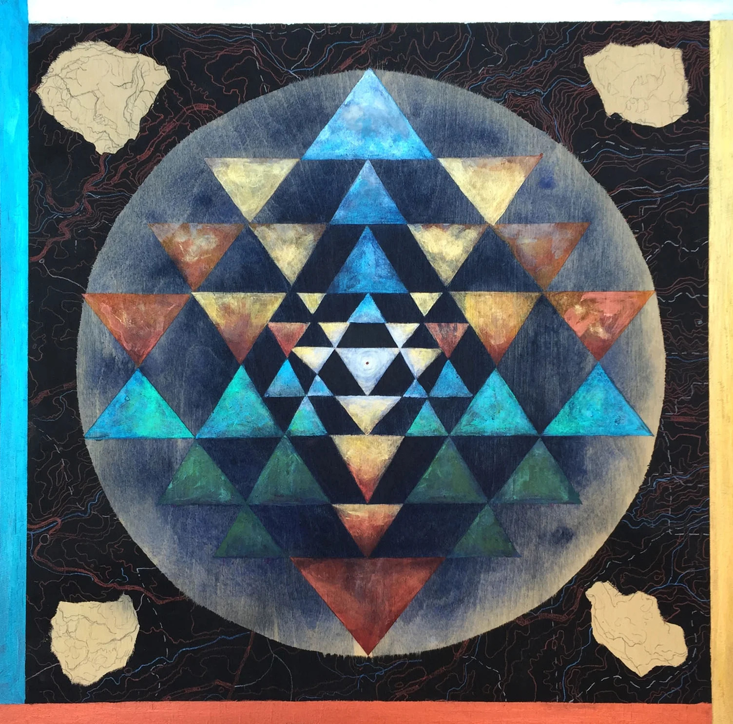 shri yantra on the mountain