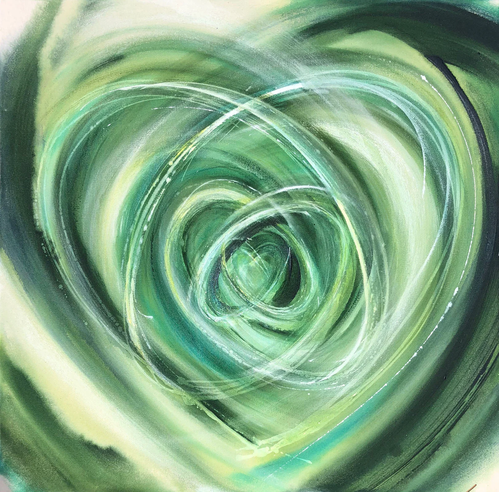 green heart spiral