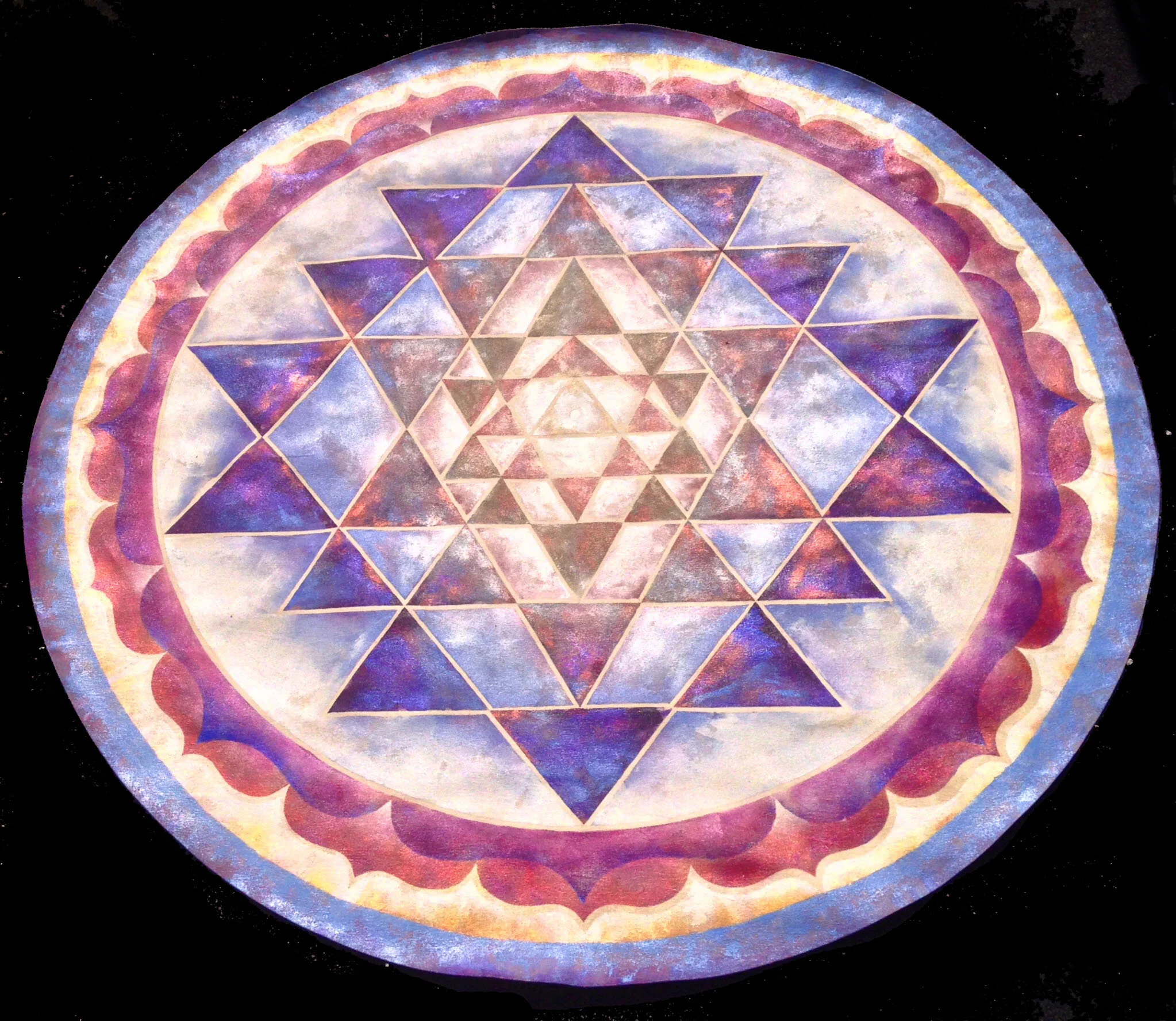 Shri Yantra floor mandala