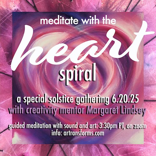 GUIDED MEDITATION with art: heart spiral practice to celebrate the solstice