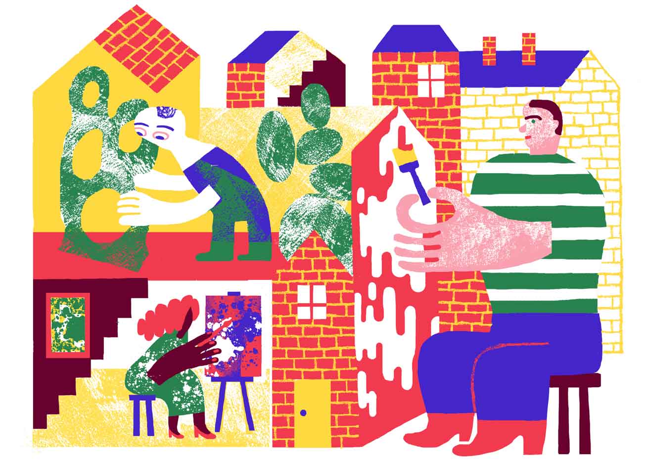 Following the success of the Wynwood Arts District development, real estate developers have enabled emerging artists and small businesses to sprout in the wake of the real estate bust by offering them low-rent accommodations. They, in turn, help to rebuild the local economy while adding value back into the real estate.