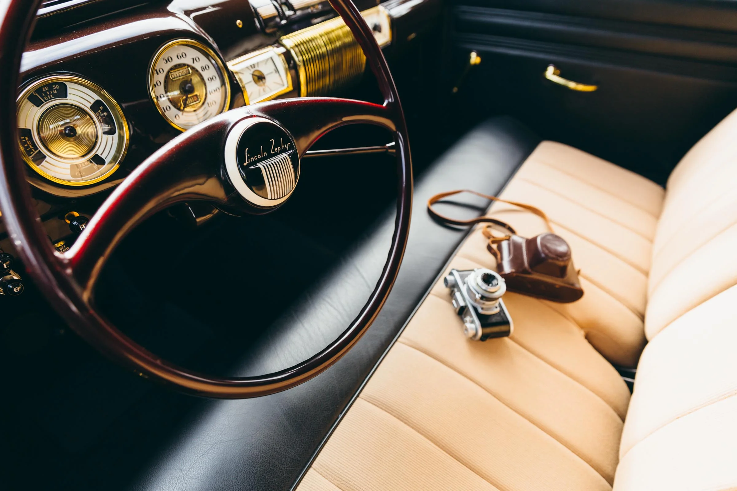 1940 Continental Cabriolet, shot by Chris Ozer. (This is one of the rare ones that we propped.)