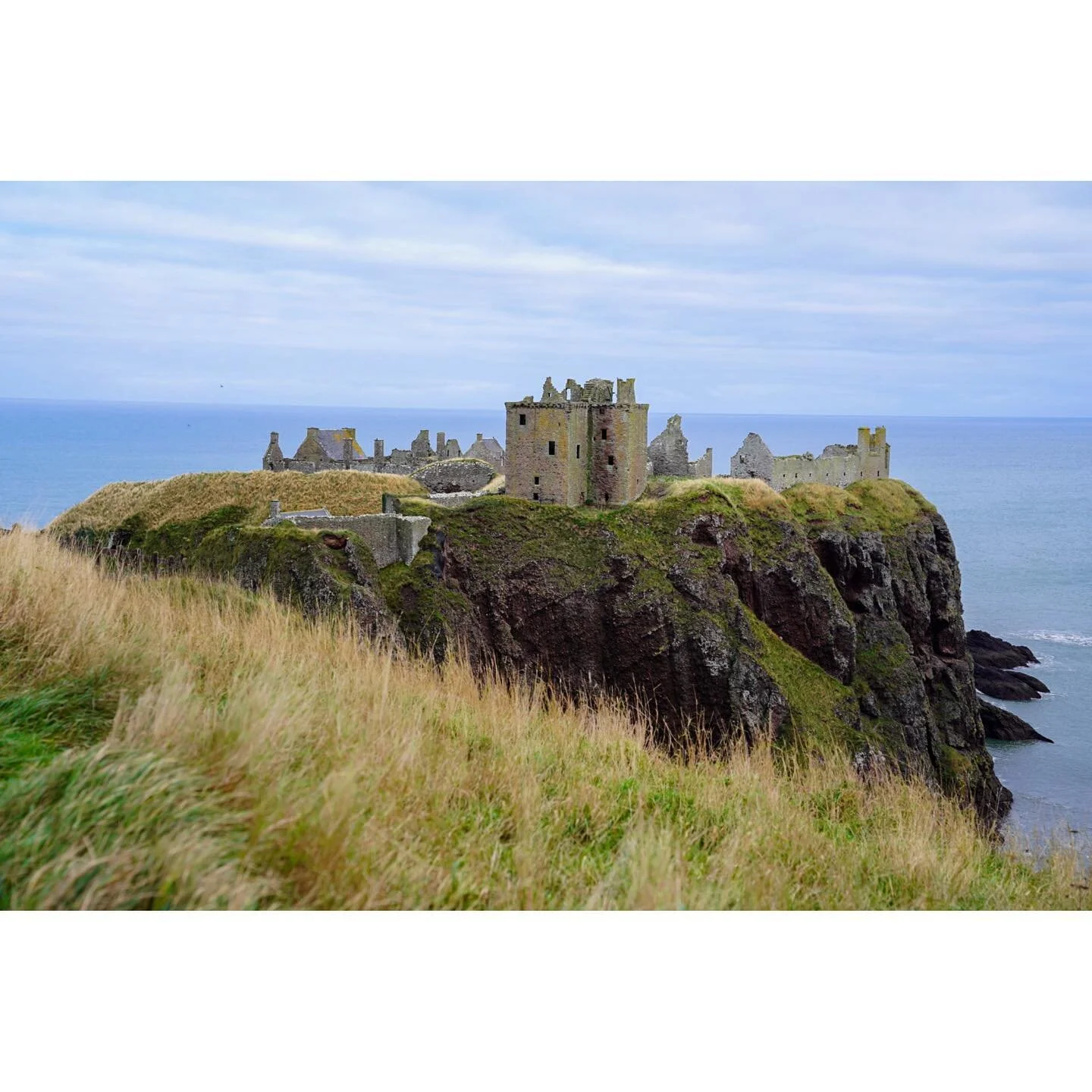 The Picts arrived here around 5000 BC. Christianity arrived in 400 AD. The Vikings conquered in 900 AD. William Wallace took it back from the English in 1297. The English took it back from them in 1337. The stone castle was built in 1392, now called 