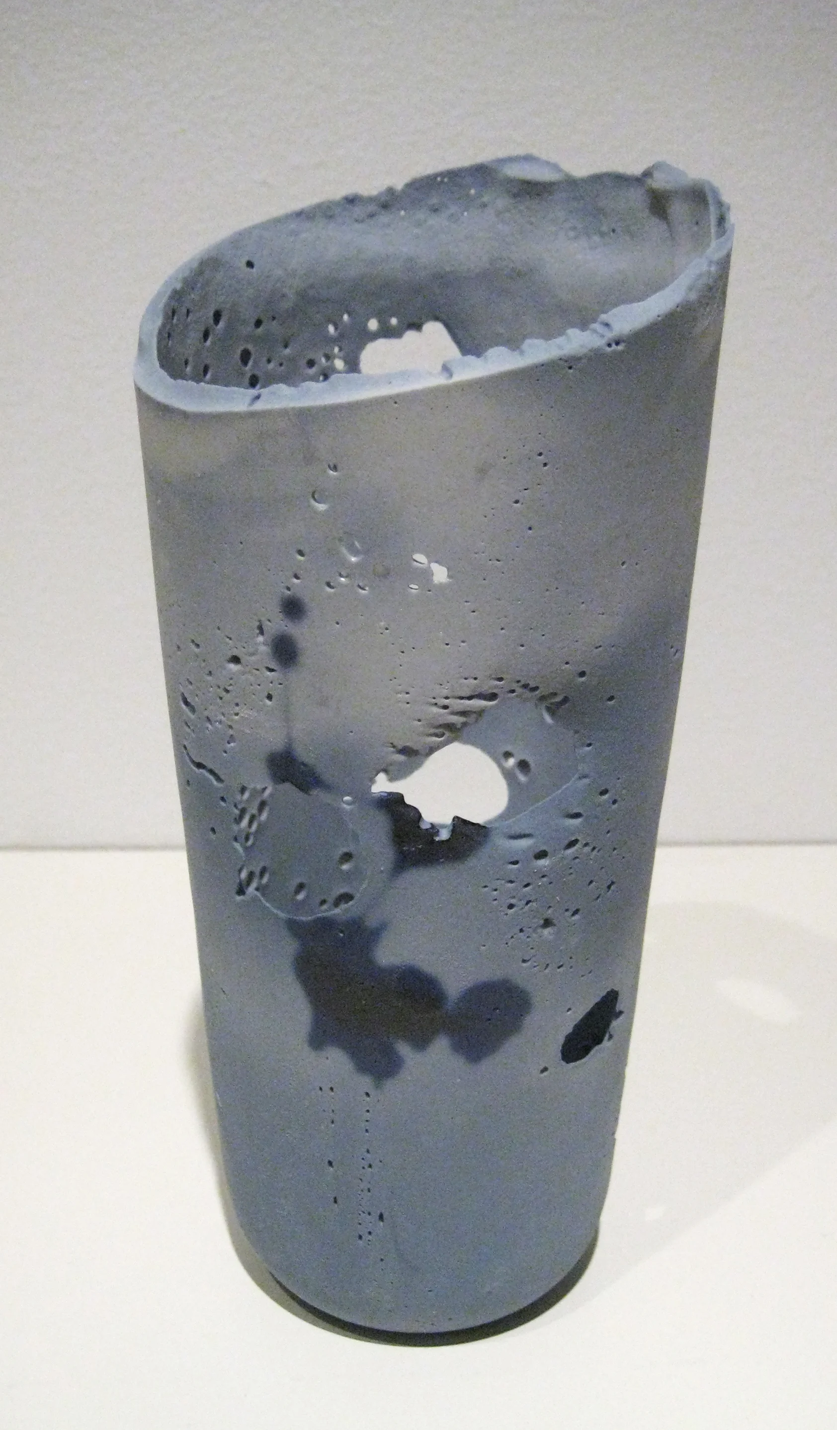 Cast porcelain, ceramic decals from photographs of ink, soluble salts photo courtesy of Dubhe Carreño Gallery
