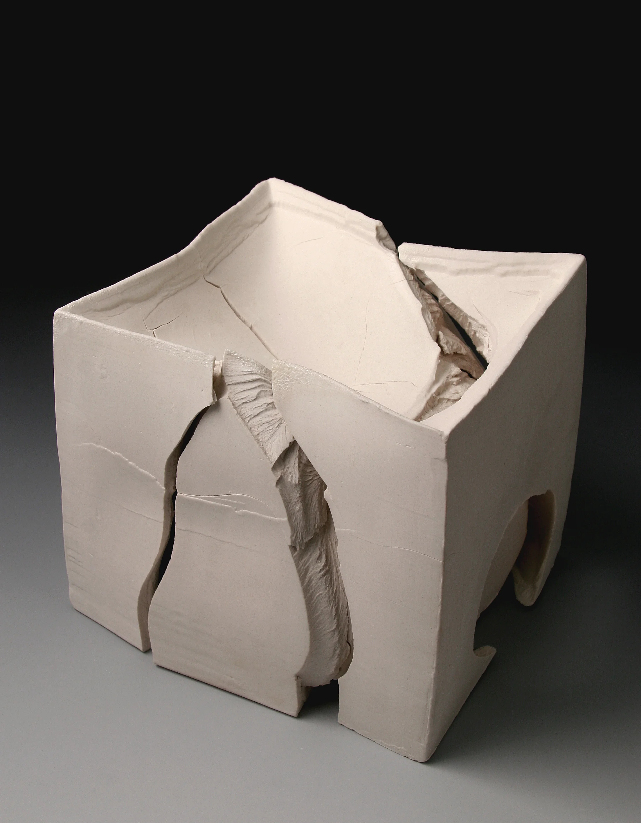 Solid-cast porcelain