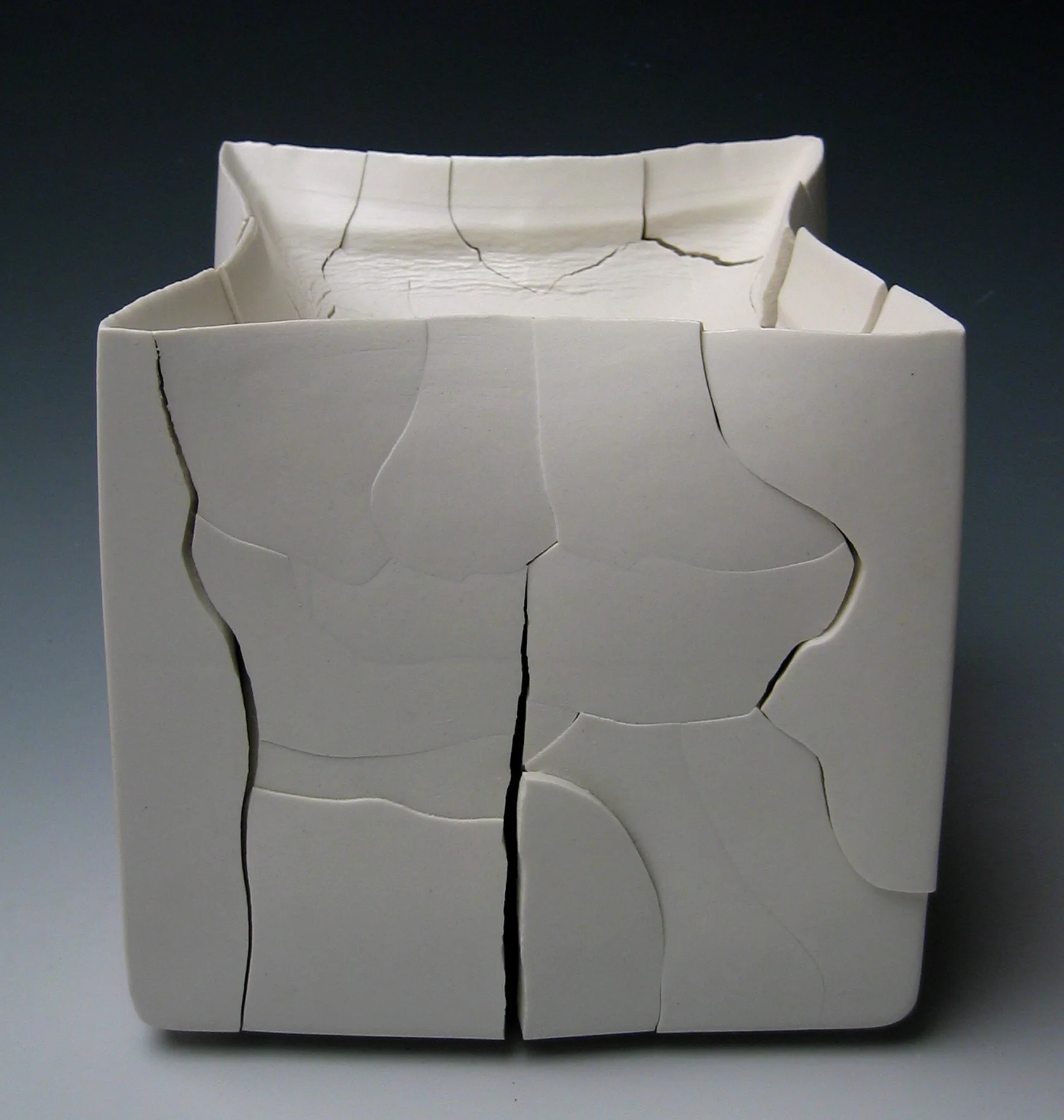 Solid-cast porcelain