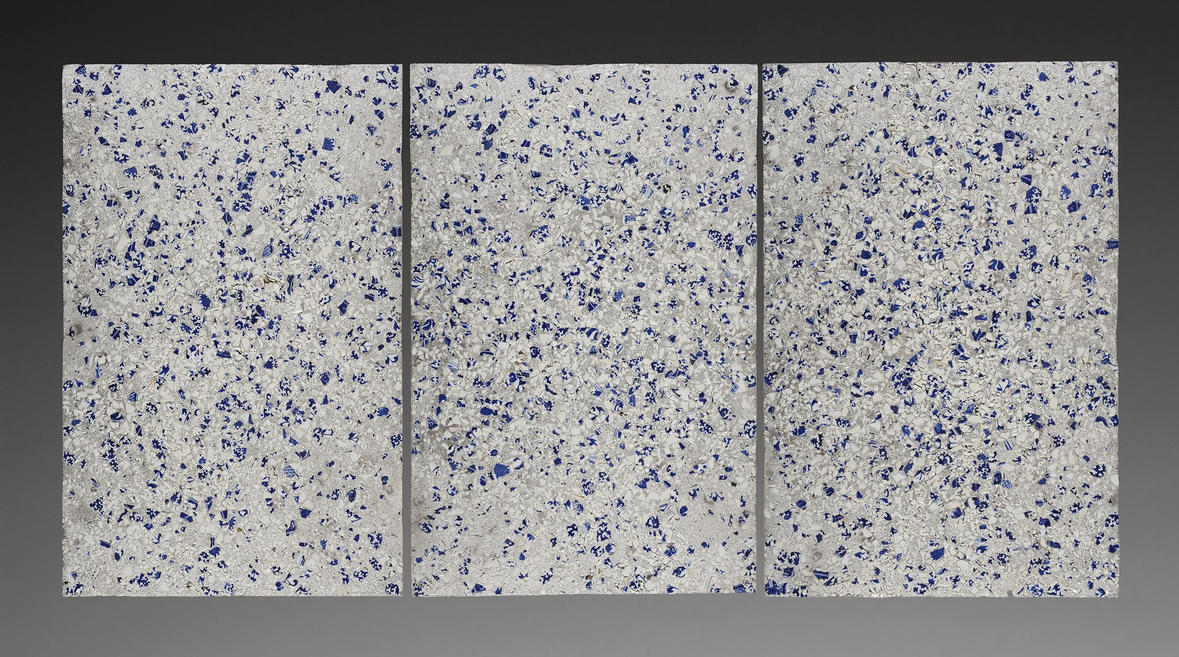 Recycled aluminum, discarded porcelain Photo courtesy of Lacoste Gallery