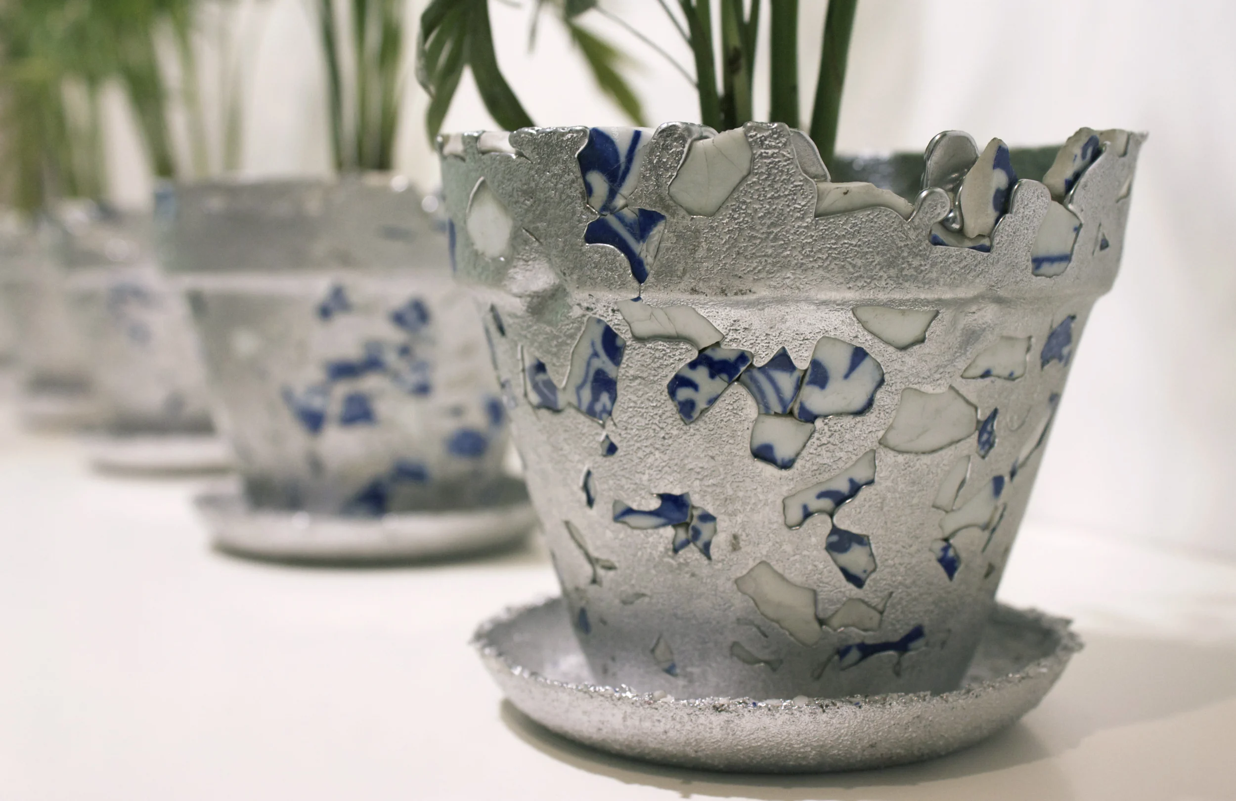 Recycled Aluminum, Factory Discarded Porcelain