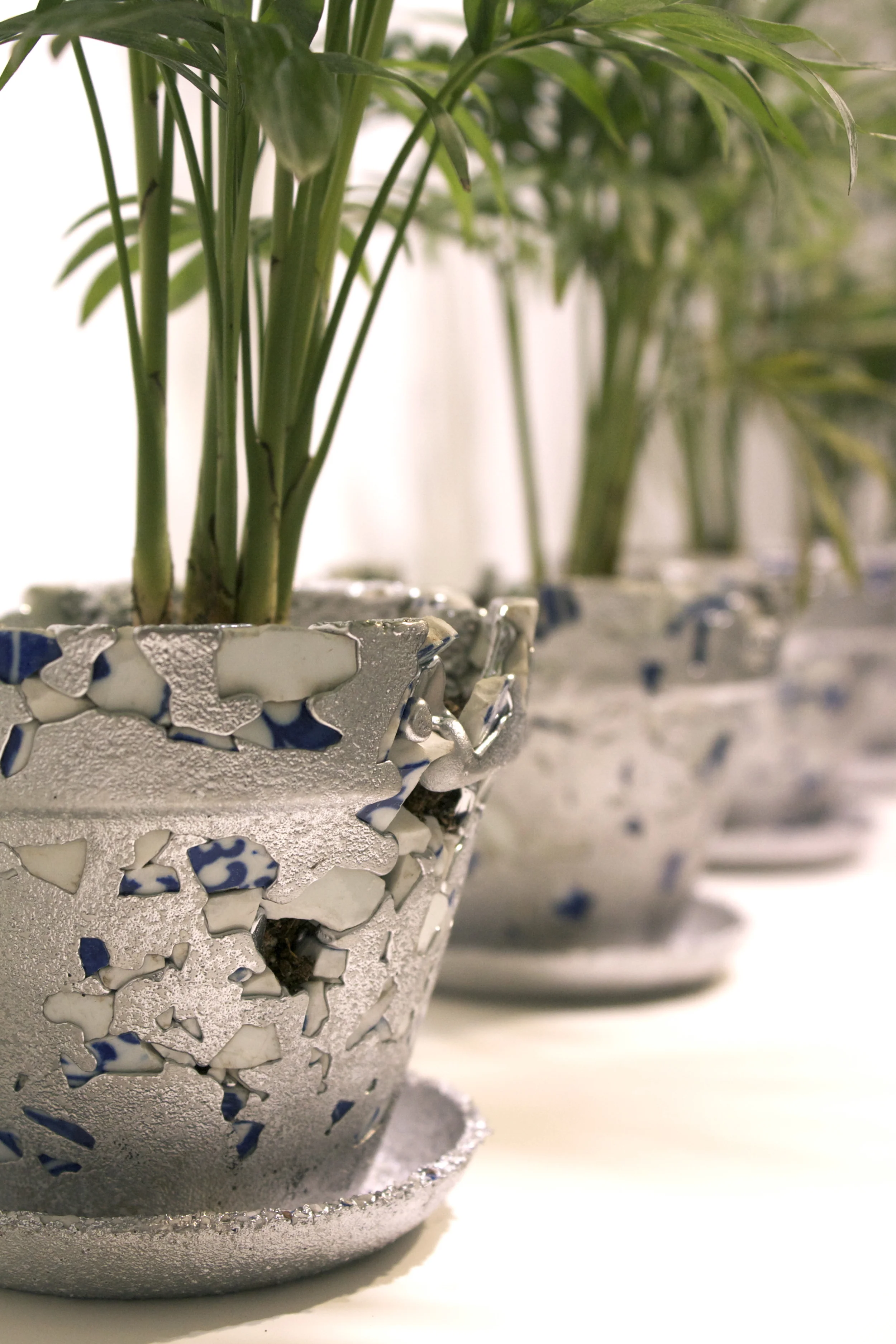 Recycled Aluminum, Factory Discarded Porcelain
