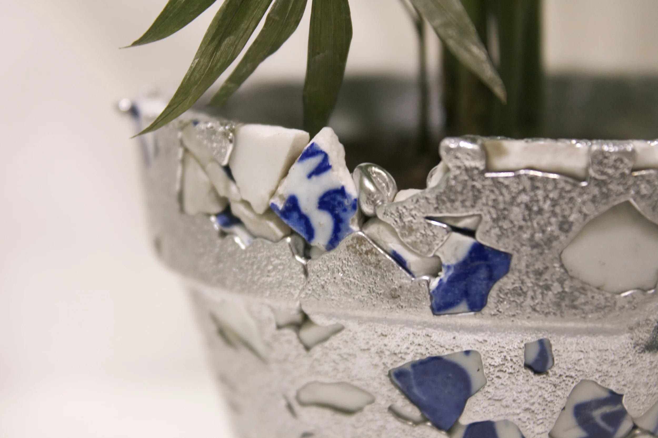 Recycled Aluminum, Factory Discarded Porcelain