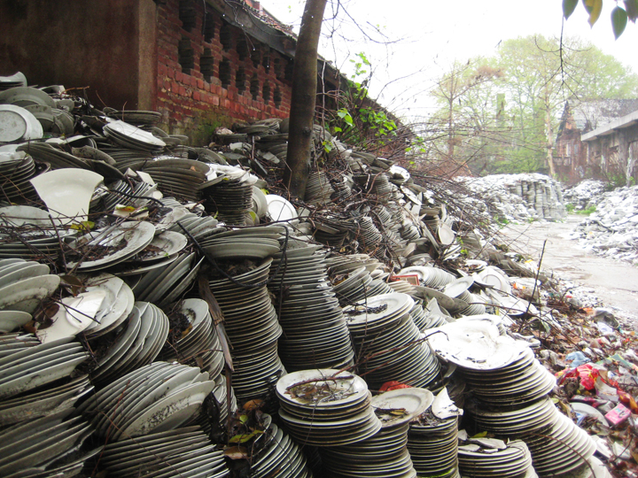 Flawed Plates, Jingdezhen, China Visit www.recycledchina.com