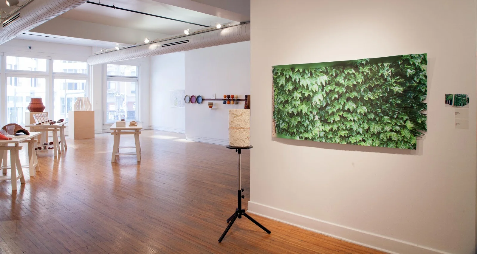 Digital Print on Vinyl with 3D print on stand, 2018