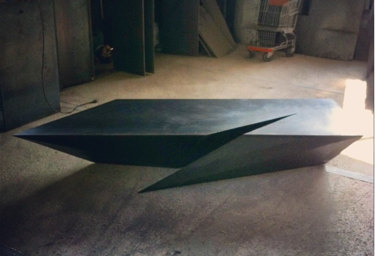  Stabby Table  Blackened Steel 