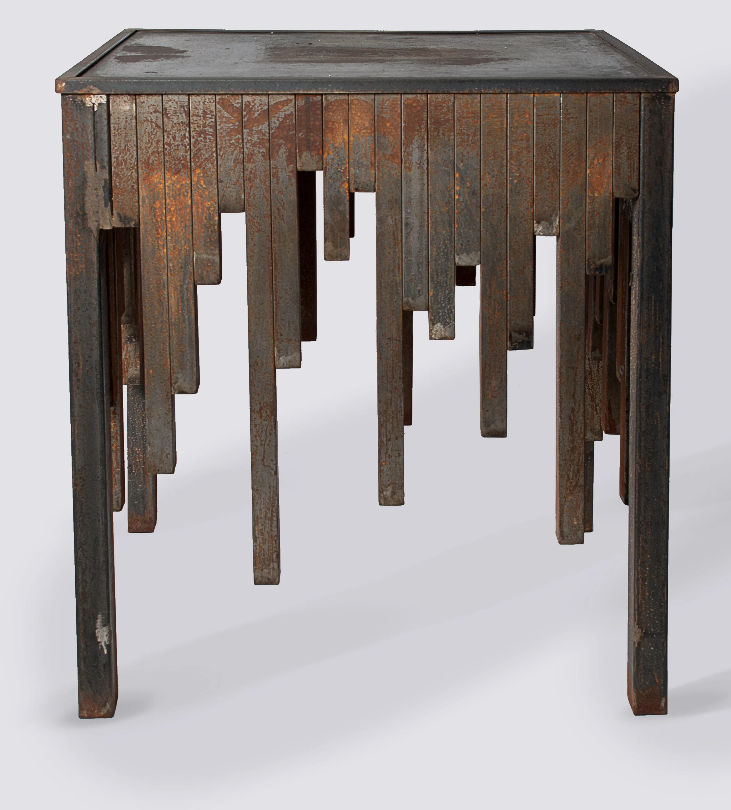 8 Salvaged Steel Console Table - Fierro Recuperado - Arrimo.jpg