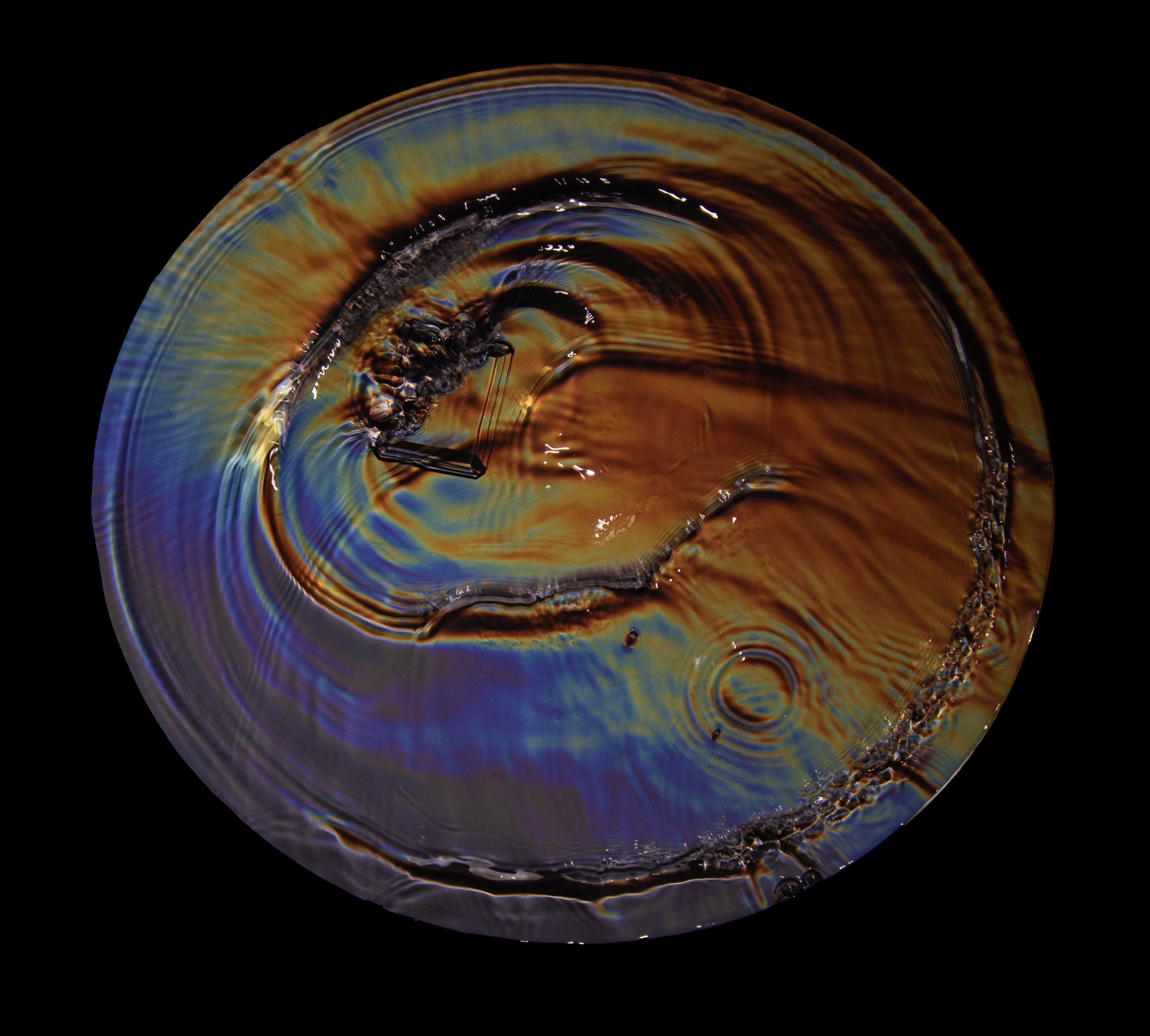  Vibration Study, 2020. Water, light.  Paris, France 