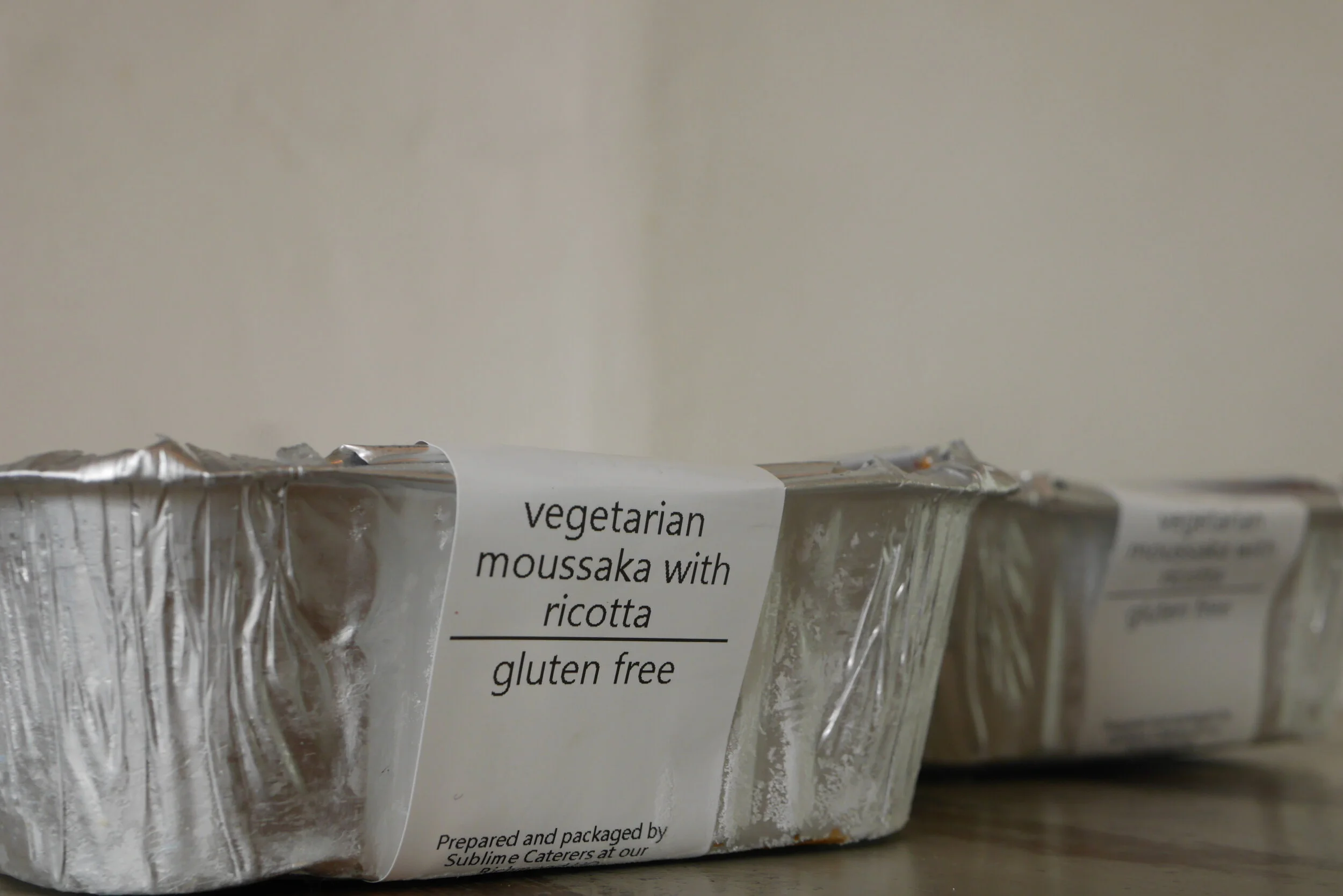 Vegetarian moussaka with ricotta side.JPG