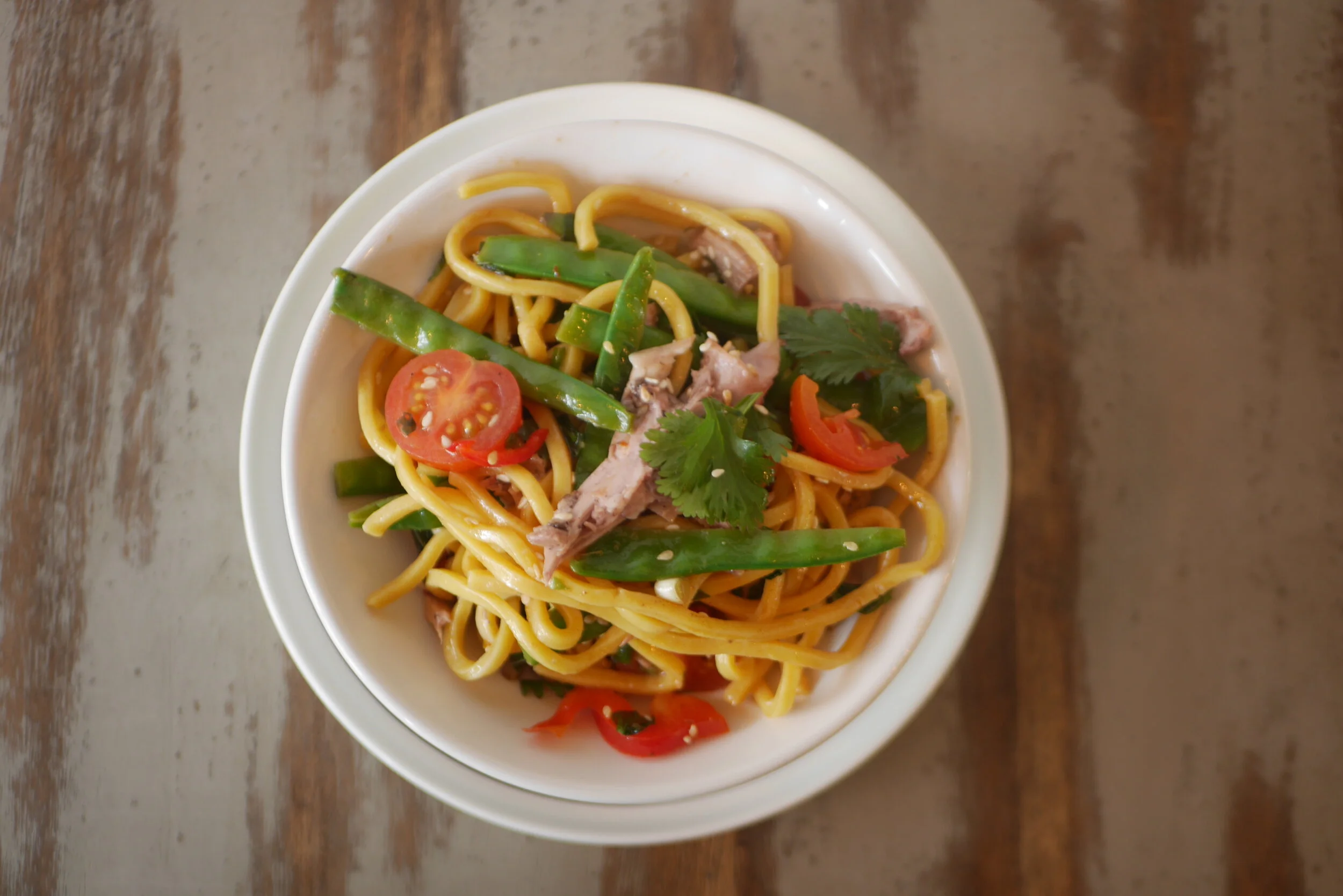 bbq duck & hokkien salad.JPG