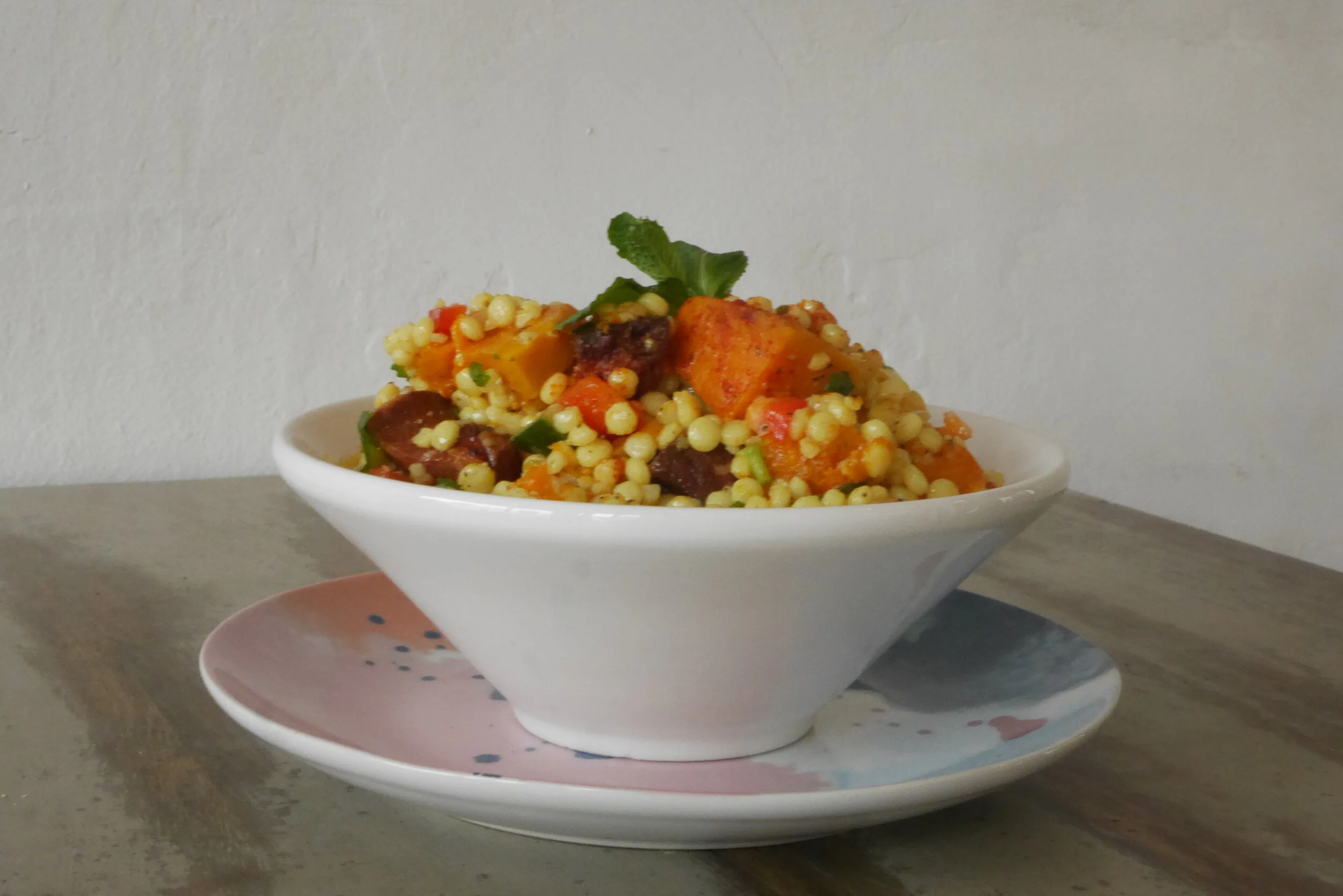 pearl cous cous & pumpkin.JPG