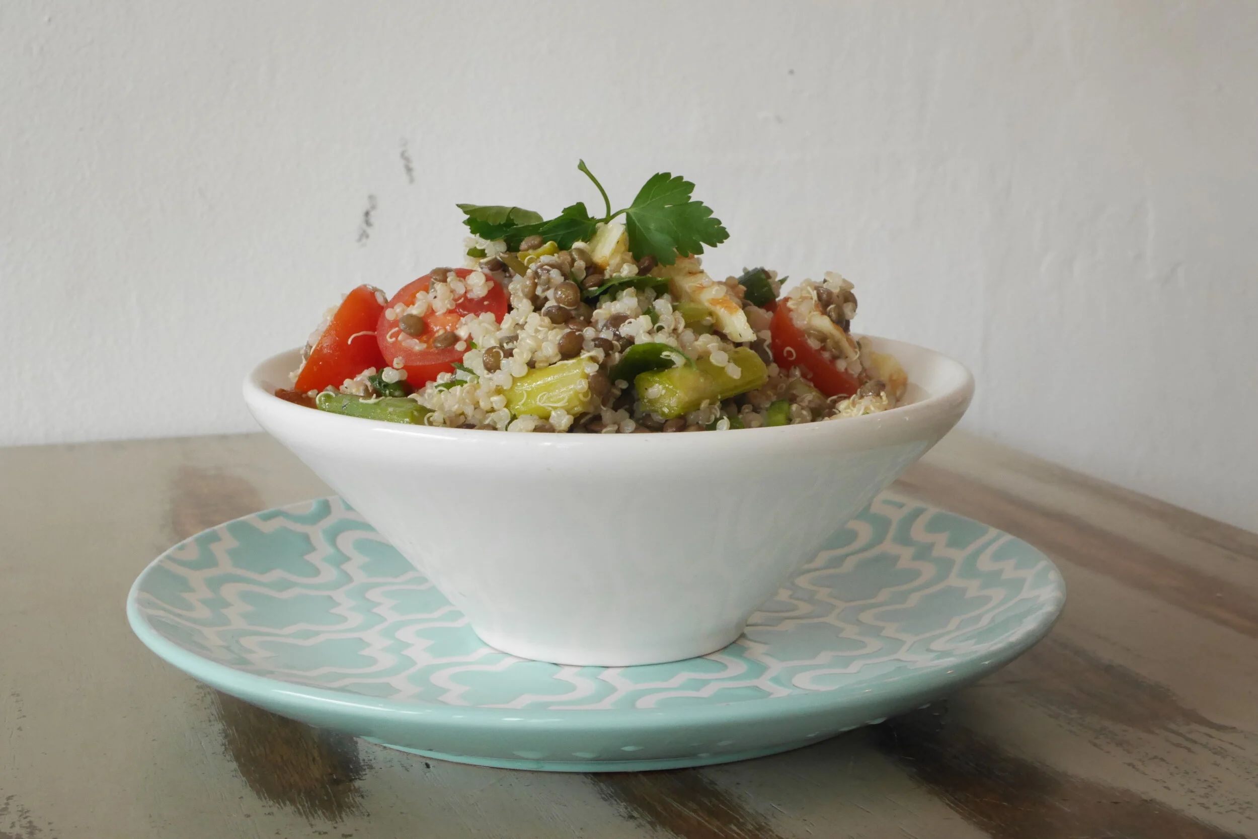 quinoa, lentil & asparagus salad.JPG