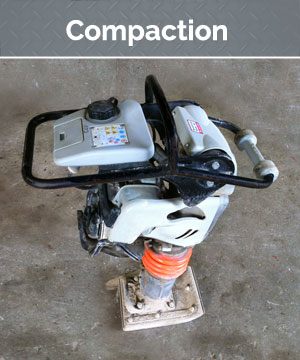 If you are looking for light or heavy compaction equipment we have what you need. Hand tampers, walk behind vibratory rollers, pad foot smooth drum rollers or ride on equipment is available.