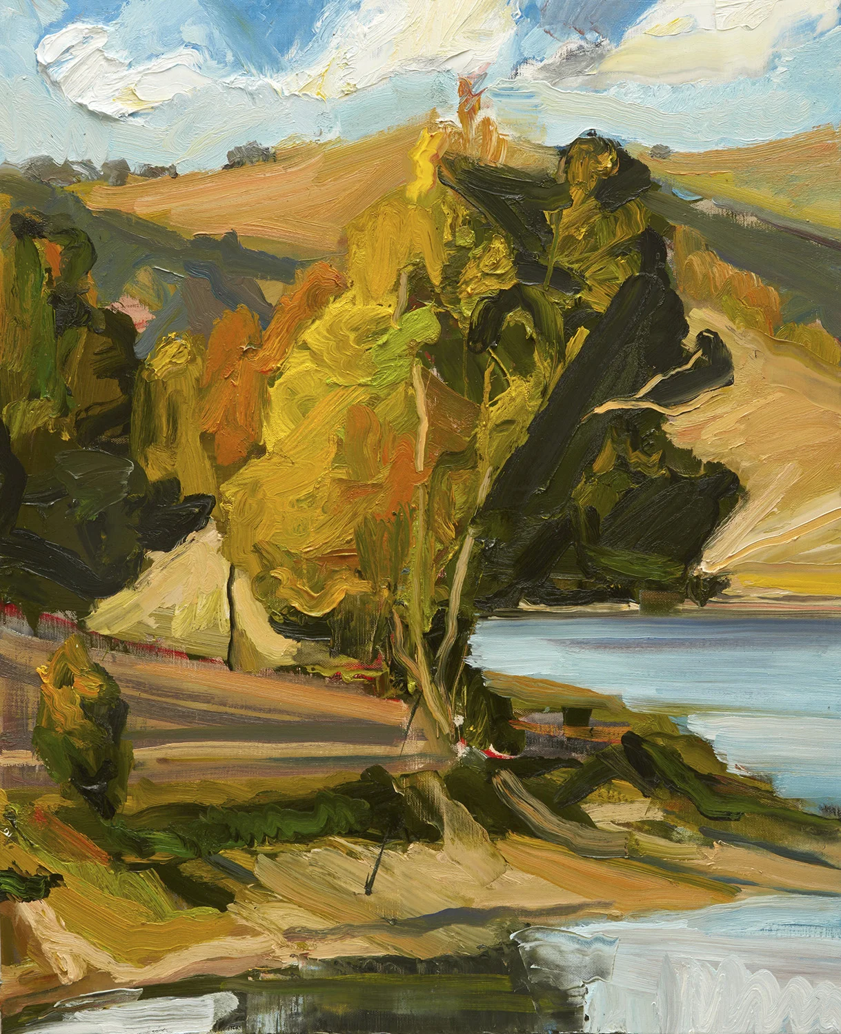  LAKE 3 2018 oil on canvas 100 x 81cm 