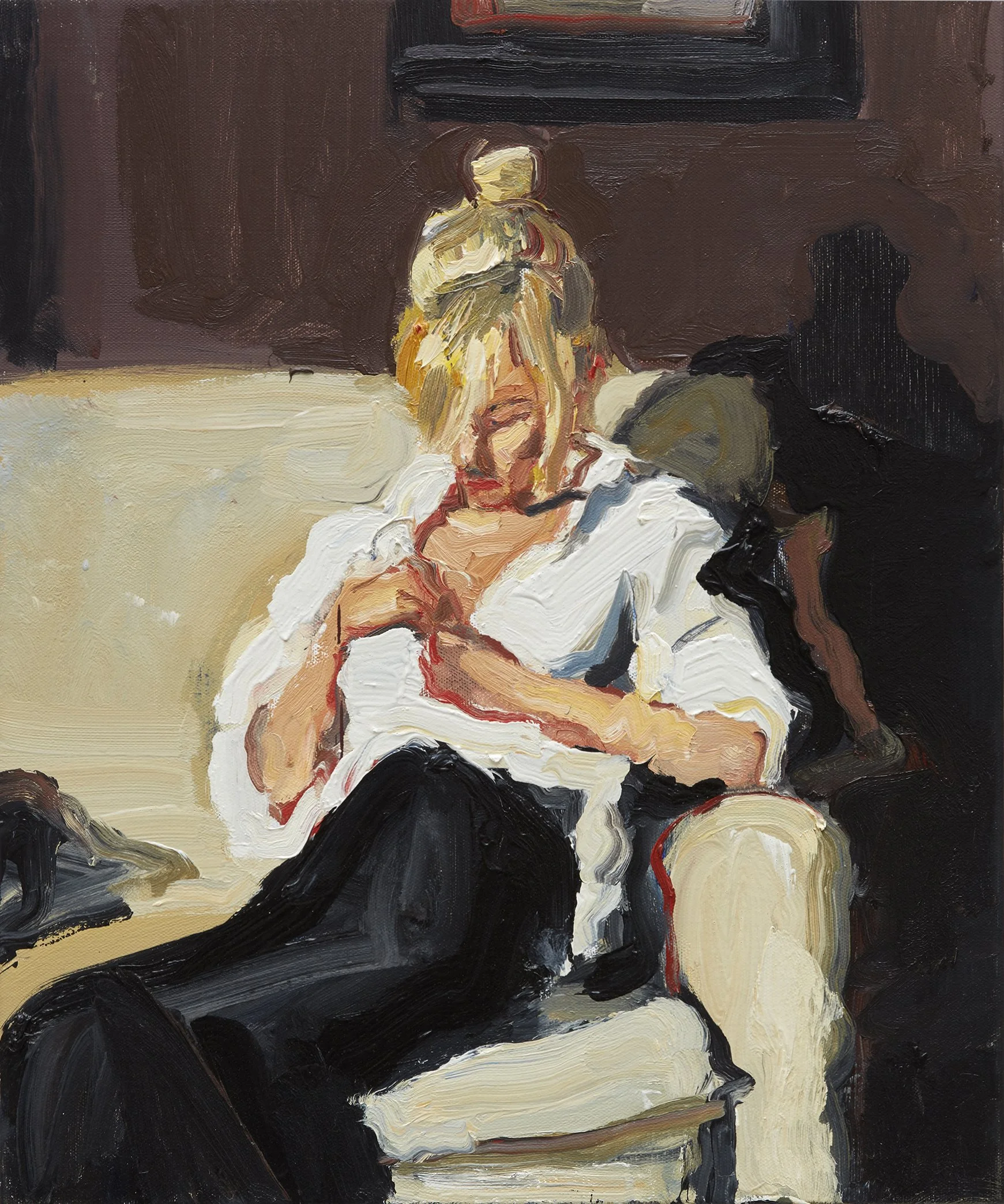 WOMAN 7 2017 oil on linen 61 x 51 cm